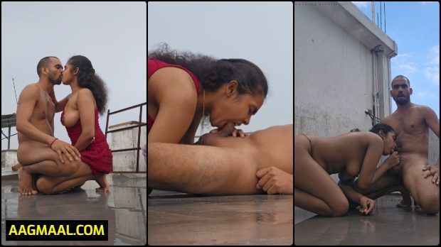 Indian Couple Kissing and Sucking on Rooftop Hindi Hot Video Watch Online